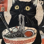 送料込）可愛いラーメン猫ちゃん4兄弟/プリントTシャツ100％コットン/一年中Tシャツ/サイズLーXXL/RUBEN/検索