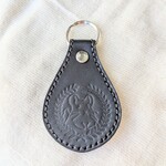 チンチラ レザーキーホルダー 靴べら型 ほほえみ