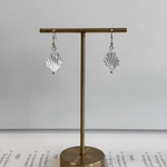 K18/K10/14kgf/ホワイトシェルピアス/白蝶貝ピアス/貝モチーフ