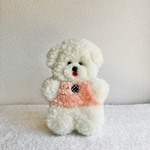 レトロなビションフリーゼのぬいぐるみキーリング