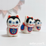 受注制作(犬張子)安産祈願.縁起物.羊毛フェルト