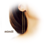 ❤︎Thanks❤︎【再々販】セミオーダー10㎝ Simple long earrings   