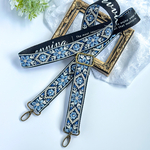 スマホショルダー 刺繍リボン ショルダーベルト ベージュ 花柄 おしゃれ 2WAY 肩が痛くならない 軽い パステルカラー アンティーク金具 ロゴテープ flelia.