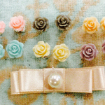 バラのピアス 全6色