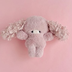 ラズベリー色のキャンディちゃん クルクルくせっ毛のロップちゃん♡手のひらサイズのぬいぐるみ♡②