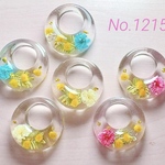 No.1215フープパーツ♪アクセサリーパーツ♪ドライフラワー