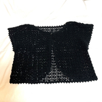 abigailさん専用　黒の透かし編みカーディガン