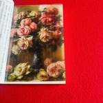 名画透明栞　ルノワール【花瓶の薔薇】　