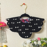  【10/1販売予定】秋冬にぴったり リボンチェック  もくもくスタイ   リバーシブル
