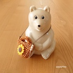 しろくま貯金箱用　夏のマルシェバッグ🌻　col. テラコッタ
