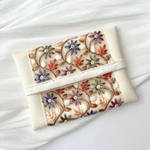 【new】【1点のみ】インド刺繍リボン　ポケットティッシュケース
