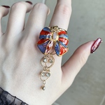 【再販】〜夢ガラスリボン🌈リング〜