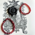 【1連25コセット】JIRI＊IVANA#czech beads#チェコビーズround6㍉　fuchsia pink
