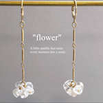 flower/天然石ピアス、イヤリング