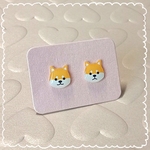 【☆送料無料☆】ミニピアス/イヤリング♥柴犬