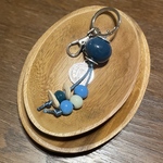 poteri〜.大人のキーホルダー☆ミッドナイトブルー✖️コイン