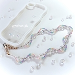 【再々再々再々再販】シャボン玉虹色スマホハンドストラップ