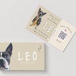 うちの子ドアップ名刺♡くすみカラー《両面印刷100枚》 ⭐︎選べるカラー⭐︎シンプルで見やすいღ可愛いღペット名刺ღ愛犬グッズღ愛犬名刺ღ犬名刺ღ送料無料ღセミオーダーღお急ぎ対応可ღ