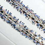 2m　ピンクブルーリボン　フリンジ　ツイード　15mm　R50-4