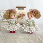 11センチドール用小花柄のワンピース（セット品ではありません）