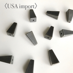   〈USA import〉ガンメタル コーティング アクリル ビーズ （4個 ）