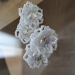 刺繍2連mini ホワイト