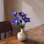 【ｍ様専用ページ】◆粘土のお花◆　秋の花　桔梗（キキョウ）・・・K1272
