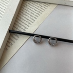 【再販】≪ステンレス≫ミニフープピアス / silver