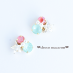 shining star~coral＆mint〜 ピアスorイヤリング