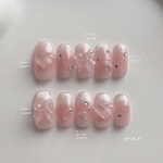 No.004￤【再販🪄︎︎】ちゅるん ワンホン マグネット チーク 大人かわいい ピンク韓国 ガーリー エンジェルコア 普段使い お呼ばれ  シンプル オシャレ かわいい ネイルʚ🎀ɞ