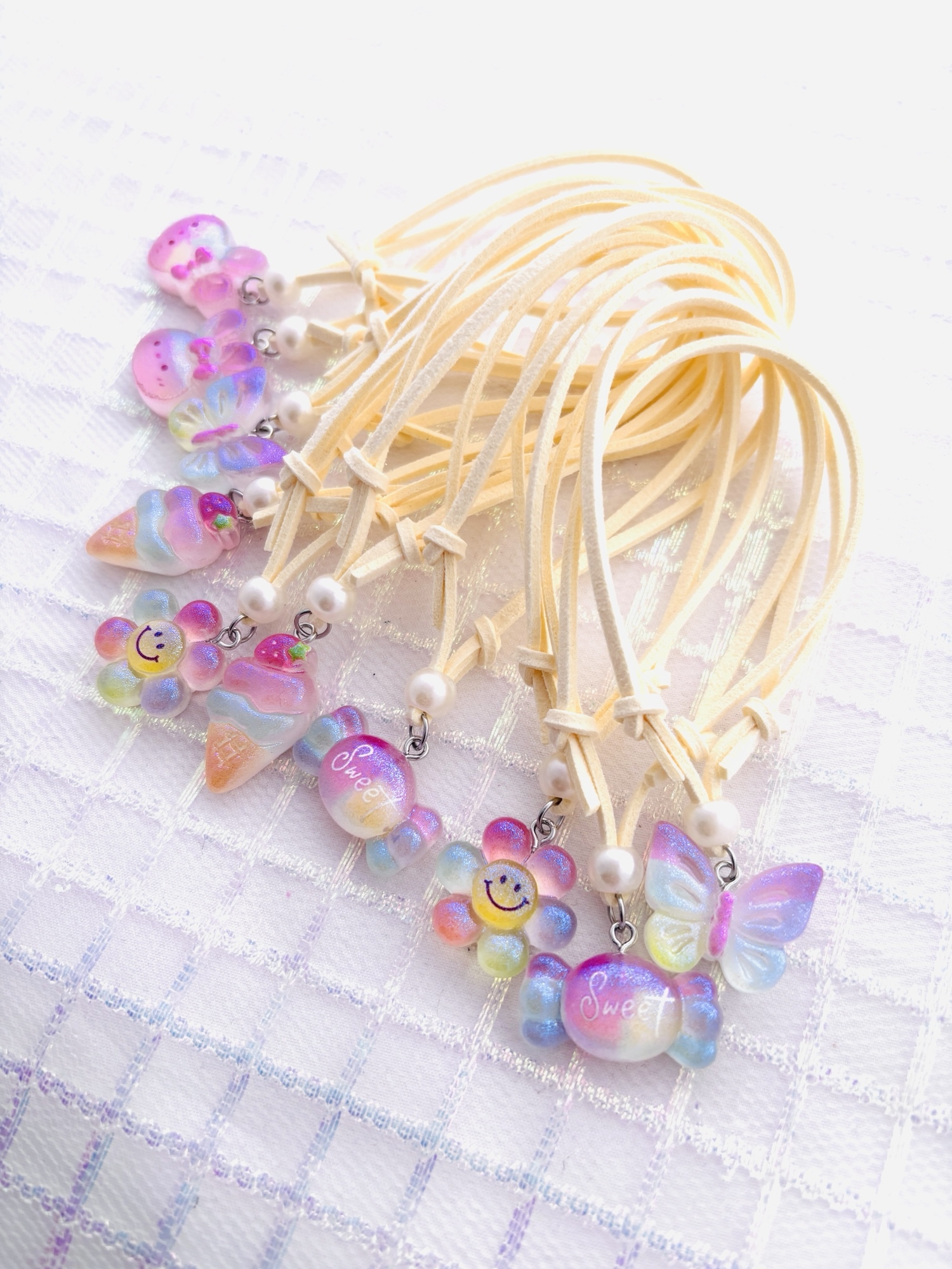 シュナ様♡専用ページ♡ハンドメイド　トリミングチョーカー トリミングチョーカー㊺ꕤ︎︎·͜· ︎︎ 10個set♡（トリミング