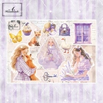 lavender seriesコラージュペーパー2 【No.b39】