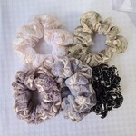 ★完売色再販★シュシュ　インド刺繍リボン　チュール　くすみカラー