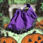 送料無料小型犬犬服☆サロペットスカート（ハロウィン🎃