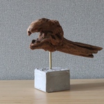 流木オブジェ" cube series " W22cm H20 cm