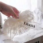 【3色】Pastel princess lace cape ♡ うちの子 / うちの子刺繍/スタイ/ケープ/ネーム/バースデースタイ/お誕生日スタイ/ おしゃれ
