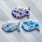 おさかなモチーフの胃ろうカバー（さかな①） 3個セット