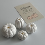 【訳あり】　かぼちゃ　4点セット　ハロウィン　ホワイト