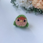 小さなコザクラインコ　受注制作　ノーマル　キーホルダー　ハンドメイド