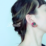 -Londres-(レッド)イヤリング
