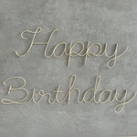 『Happy Birthday』バースデーフォト　1歳誕生日　誕生日飾り　ワイヤーアート　ケーキトッパー　one レターバナー