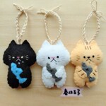 春はる猫　お魚もぐもぐ♪　食欲の秋　【9/30まで受付☆受注販売】