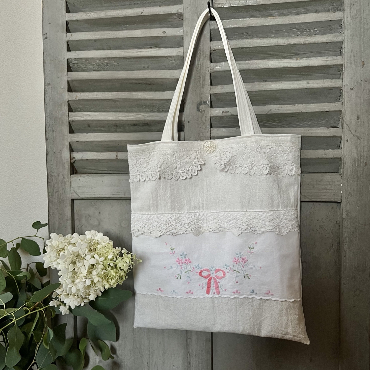 sale！リボンの手さげバッグ