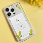 ミモザ　iPhoneケース　全機種対応　春　お花