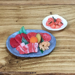 『一人焼肉♪』●お肉盛り合わせ・オイキムチ●ミニチュアフード ２個セット