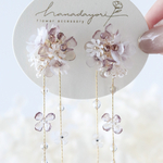 ~hanataba~  紫  ピアス/イヤリング