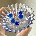  【 個展後通販✴︎金魚感謝祭】8/10 21時〜販売予定☆青い泡沫のガラスの池