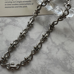 304ステンレス　∞ループデザインチェーン*10cm(no.50803)