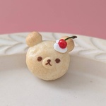(受注製作)さくらんぼのっけくまパン