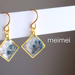 【再販3】かすみ草の蕾ピアス*イヤリング*樹脂ノンホールピアス*